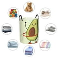 thumbnail image 6 of Daiia Avocado1 Round Laundry Basket with Handles Thickened Waterproof Circular hamper,Dirty Clothes Storage Basket for Bedroom,Bathroom,College Dorm-Medium, 6 of 8