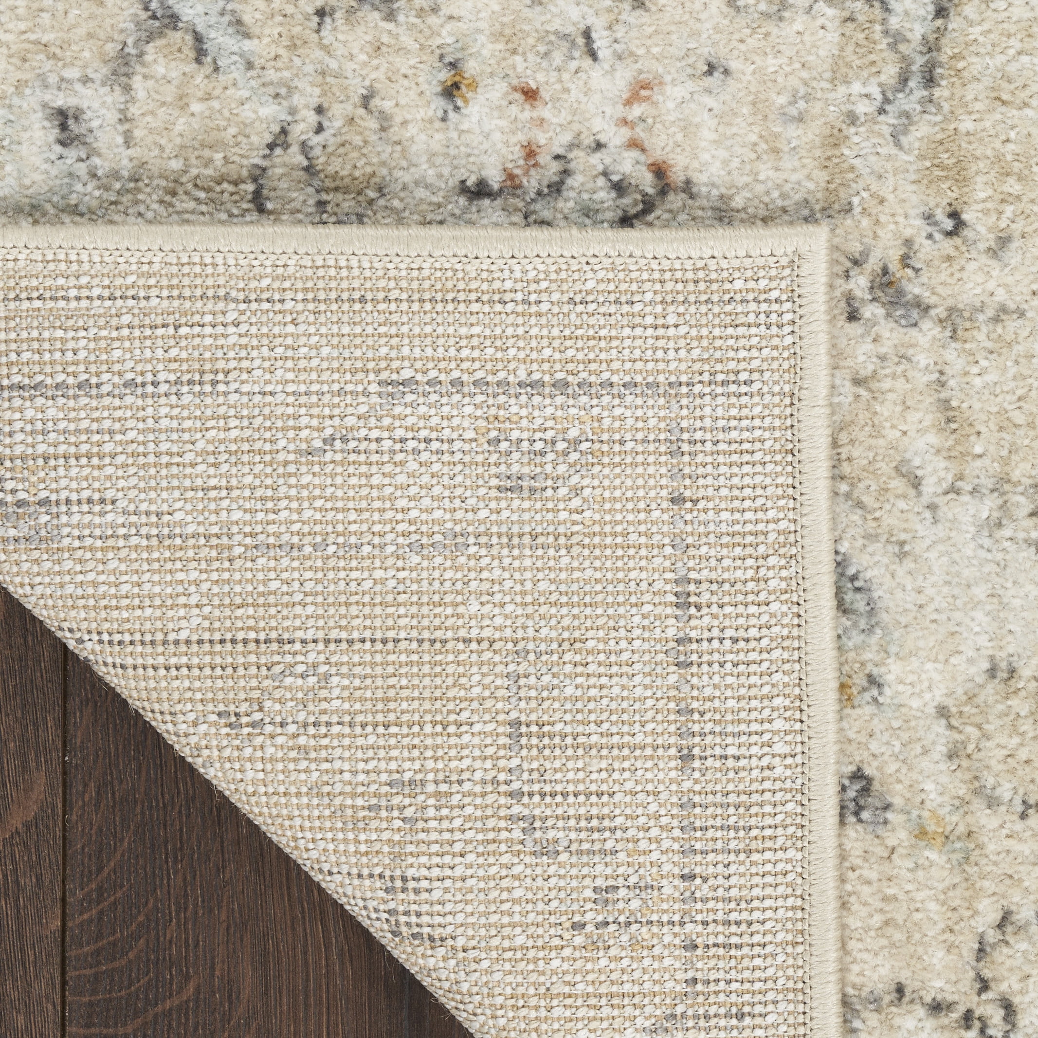 Nourison Oushak Home 2' x 4' Cream Vintage Indoor Rug