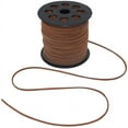 thumbnail image 6 of 2.6mm Suede Cord, 100 Yards Flat Faux Leather Cord for Necklaces, Bracelets, Jewelry Making, Beading and DIY Crafts (Brown), 6 of 7