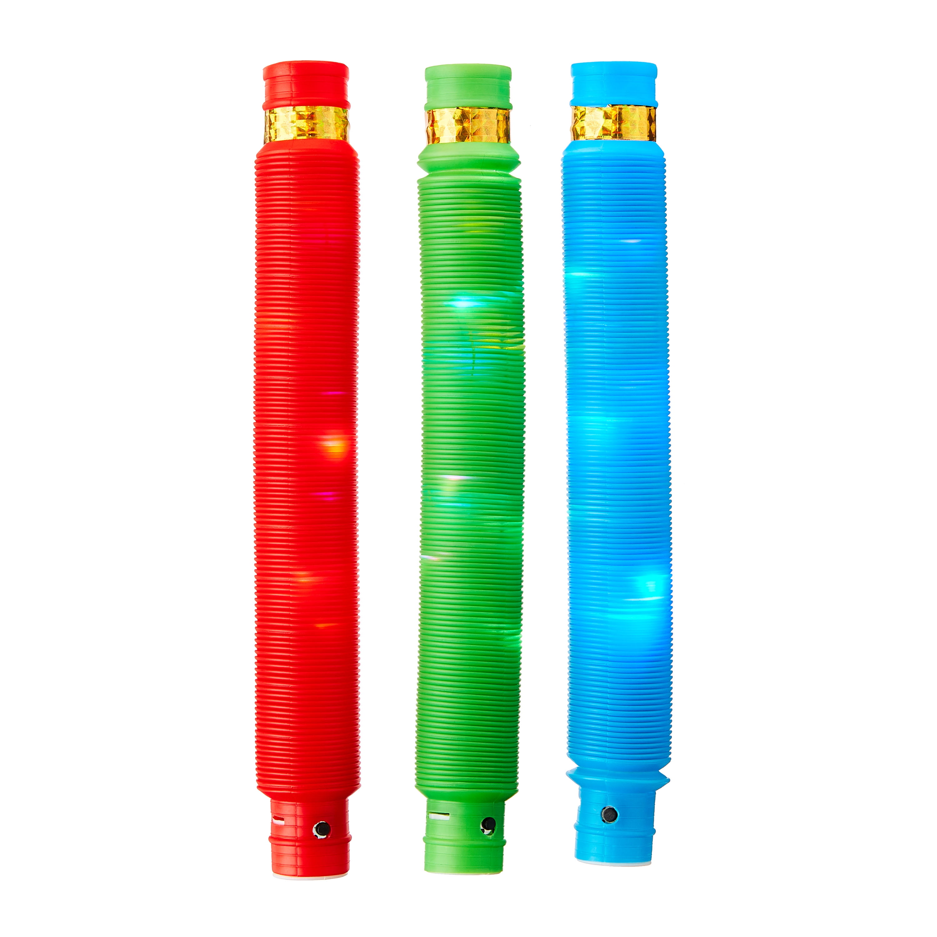 Multi-Color Light-up LED Pop Tube Party Favors, 3 Count, by Way to Celebrate