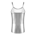 thumbnail image 2 of YiZYiF Girls Shiny Dance Tank Top Metallic Camisole Vest Performance Costume Silver 10, 2 of 7