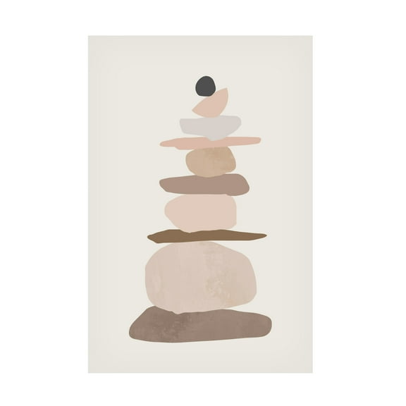 Trademark Fine Art Melloi Art Prints Rock balancing Art Canvas Wall Art