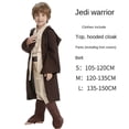thumbnail image 3 of Disfraz de cosplay para niños - Traje Jedi de Star Wars para fiesta de Halloween y actuación escénica, 3 of 4