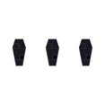 thumbnail image 1 of Shengyu Black Gothic Style Coffin Storage Rack - Gift For Halloween Enthusiasts Long Term And Durability 3Set, 1 of 6