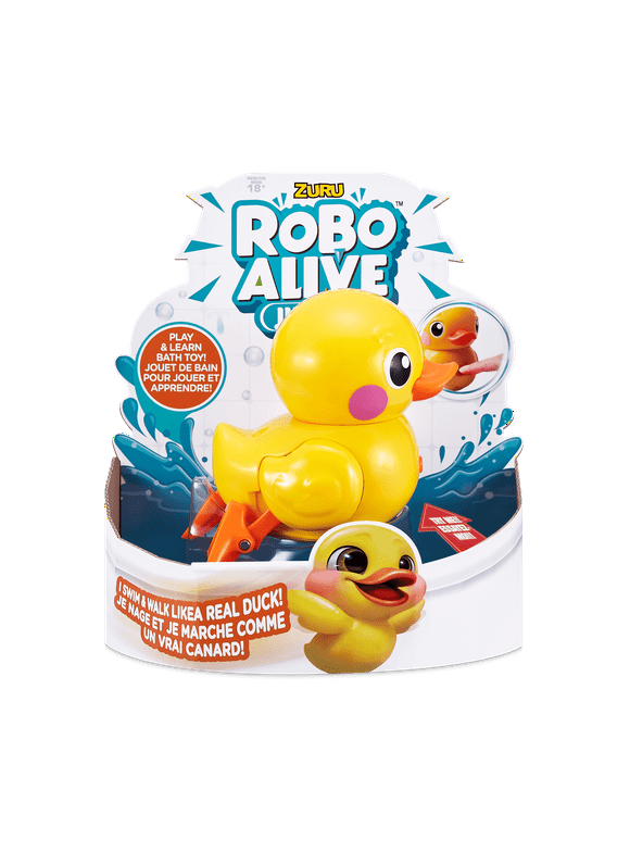 Robo Alive Junior Little Duck Battery-Powered Bath Toy by ZURU