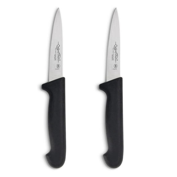 CatCora Paring Knife, Professional 4-Inch German Steel Blade For Peeling Apples, Potatoes, Onions, and Garnishing, Ergonomic Soft-Grip Handle, NSF-Certified Kitchen Knife, Set of 2