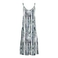 thumbnail image 4 of Generic Women's Summer Maxi Dress Casual V-Neck Sleeveless Bohemian Spaghetti Strap Floral Long Maxi Dress, 4 of 4