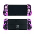 thumbnail image 1 of WISHAVEN Glow-in-The-Dark Soft Silicone Protective Cover Case for Nintendo Switch/Switch OLED Joycon Controller, Purple, 1 of 5
