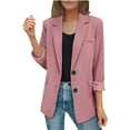 thumbnail image 1 of Women Long Sleeve Office Coat Polyester Open Front for Business and Work, 1 of 4