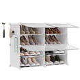 thumbnail image 1 of Organizador de zapatos SONGMICS, 4 cubos, 16 pares, blanco, 1 of 9