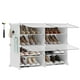 thumbnail image 1 of Organizador de zapatos SONGMICS, 4 cubos, 16 pares, blanco, 1 of 9