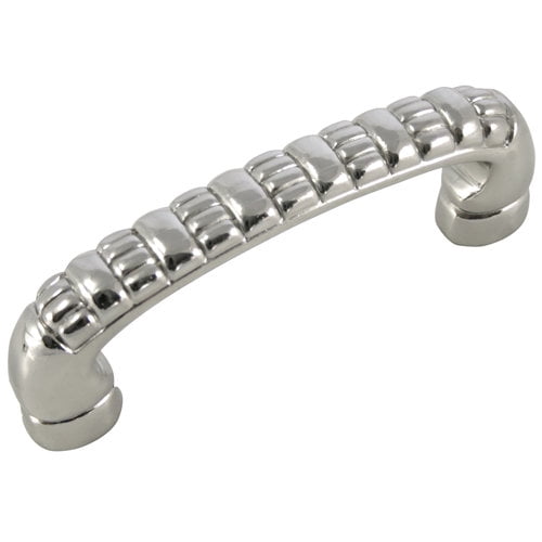 MNG 14811 3" Ribbed Pull - Satin Antique Nickel