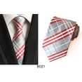 thumbnail image 2 of Classic Jacquard Striped & Checked Ties - Men‘s 3-Pack Neckties for Formal Business, Wedding Parties, and Professional Office Environments, 2 of 4
