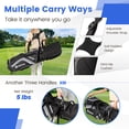 thumbnail image 5 of Topbuy 14-Way Top Divider Golf Bag with Stand Lightweight Golf Stand Bag with Dual Shoulder Straps Grey, 5 of 9