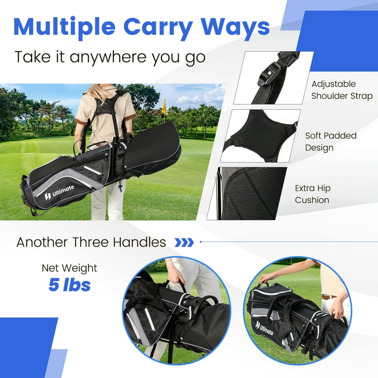 Topbuy 14-Way Top Divider Golf Bag with Stand Lightweight Topbuy 14-Way Top Divider Golf Bag with Stand Lightweight