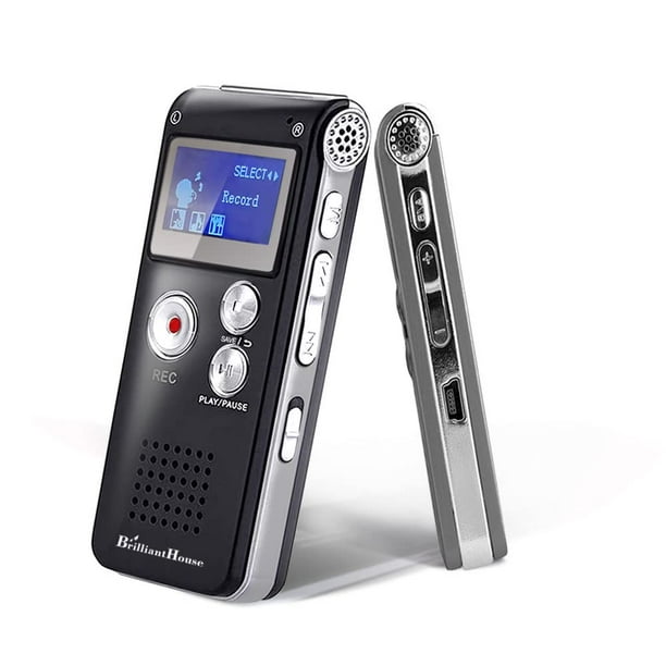 Grabadora de voz digital BrilliantHouse de 16 GB con accesorios