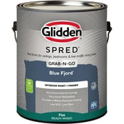 Glidden Spred Grab-N-Go Blue Fjord / Blue Flat Interior Paint with Primer, 1 Gallon