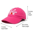 thumbnail image 3 of DALIX Lacrosse Mom Hat Women's Baseball Caps Unstructured Dad Hats in Hot Pink, 3 of 7