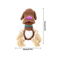 thumbnail image 3 of Pull Rope Pug Toy Sound Producing Rope Dog Gnawing Interactive Tool, 3 of 7