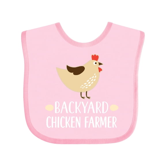 Inktastic Backyard Chicken Farmer Boys or Girls Baby Bib