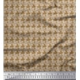 thumbnail image 1 of Soimoi Polyester Crepe Fabric Stencil Floral Print Fabric by The Yard 52 Inch Wide, 1 of 3