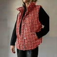 thumbnail image 3 of DAFPZW Cropped Puffer Vest Women Lightweight Quilted Stand Collar Sleeveless Jackets Fall Winter 2025 Button Zip Up Coat, 3 of 6