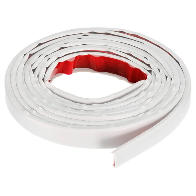 U-Forma Sellado Tira, Auto Adhesivo TPE Flexible Borde Cinta 3/16'' T x 0.7'' W x 118.11" L para Bricolaje Proyectos, Sellado Juntas, Reparación Muebles, Blanco