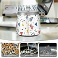 thumbnail image 6 of Yayeee Ashtray with Lid for Cigarette Smokeless Stainless Steel Home Ash Holder, Colorful Geometric, 6 of 7