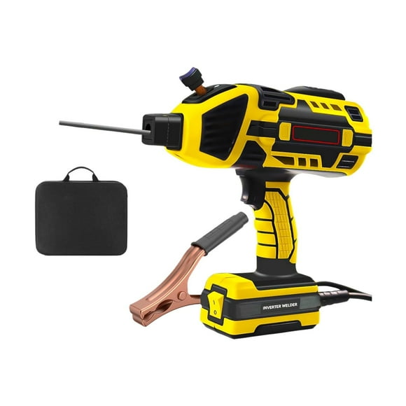 Bmisegm Handheld Welding Machine 110V Igbt Stick Welder Adjustable Current Portable for Applications Electrical Tools Yellow