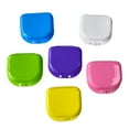 thumbnail image 3 of Retainer Case Denture Storage Box Case Oral Protective Case with Air hole Dry and Breathable Easy to Carry Random Color six, 3 of 5