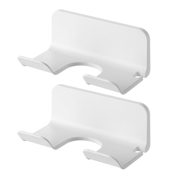 2 soportes para secador de pelo, organizador de herramientas para el cabello, accesorio adhesivo para secador de pelo.