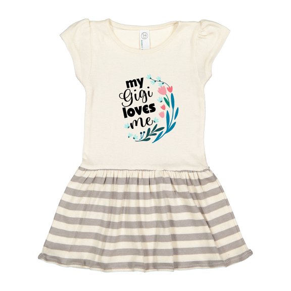 Inktastic My Gigi Loves Me Girls Outfit Gift Toddler Girl Dress