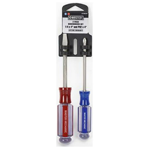 Master Mechanic GS20200608004 2-Pc. Acetate Screwdriver Set - Quantity 6