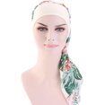 thumbnail image 2 of 1Pc/3Pcs Women Vintage Silky Turbans Bonnet Elastic Wide Band Multifunction Printing Hat Chemo Hair Loss Cap, 2 of 6