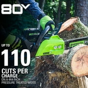 Greenworks Pro 80V 16-inch Cordless Brushless Chainsaw, Battery Not Included, 2004202
