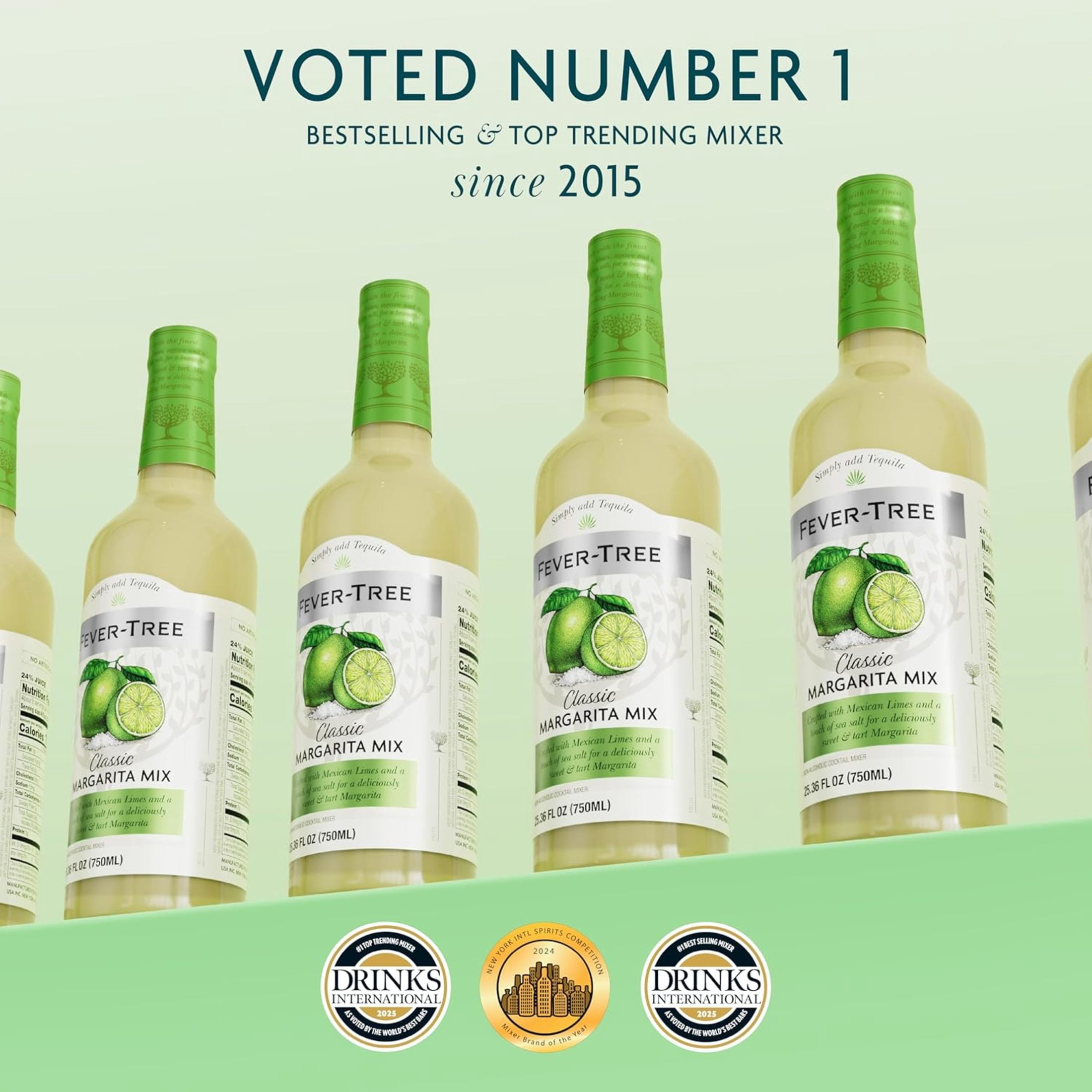 Fever-Tree Classic Margarita Mix , 750 ML Glass Bottle, 0% ABV