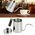 thumbnail image 4 of 700ml Food Grade Corrosion-Resistant Coffee Kettle, Coffee Pot, For Cafe Home Silver 700ml, 4 of 8