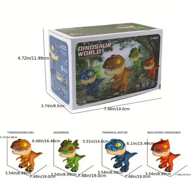 JJKBVCLO 5 In 1 Dinosaur Stationery Set 5 In 1 Kids Dinosaur Model Pencil Sharpener Creative Dinosaur Stationery Set With Eraser Flexible Ruler Stapler Pencil Sharpener