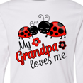 thumbnail image 4 of Inktastic My Grandpa Loves Me with Cute Ladybugs Long Sleeve Youth T-Shirt, 4 of 5