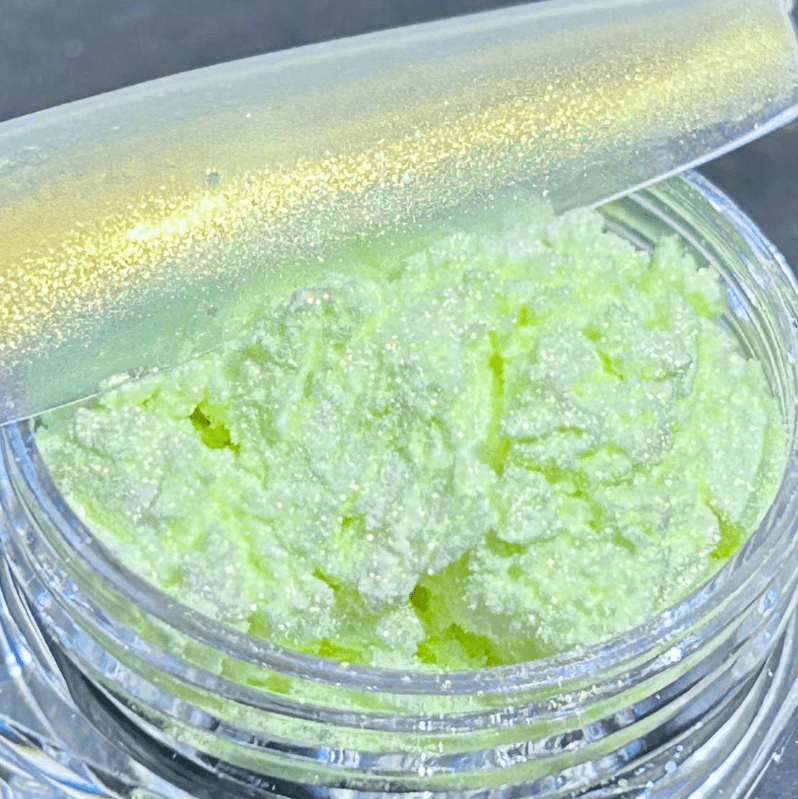 suxuMhao Chrome Nail Powder, Decoration, 1 Piece 50g Green, Aurora Nail Powder, Iridescent Nail Powder, Holographic Nail Powder, Pearl Nail Powder, Shimmer Chrome,Easy to Apply