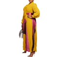 thumbnail image 2 of Women's Fall Dresses Flowy Casual Floral Maxi Dress Smocked Tiered Long Dress, 2 of 5