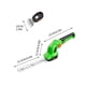thumbnail image 3 of Cortasetos y cortacésped recargable 2 en 1, tijeras de jardín eléctricas inalámbricas con cuchillas SK5, herramienta de poda manual ligera para césped, arbustos y jardines pequeños, 0,9 kg, verde, 3 of 7