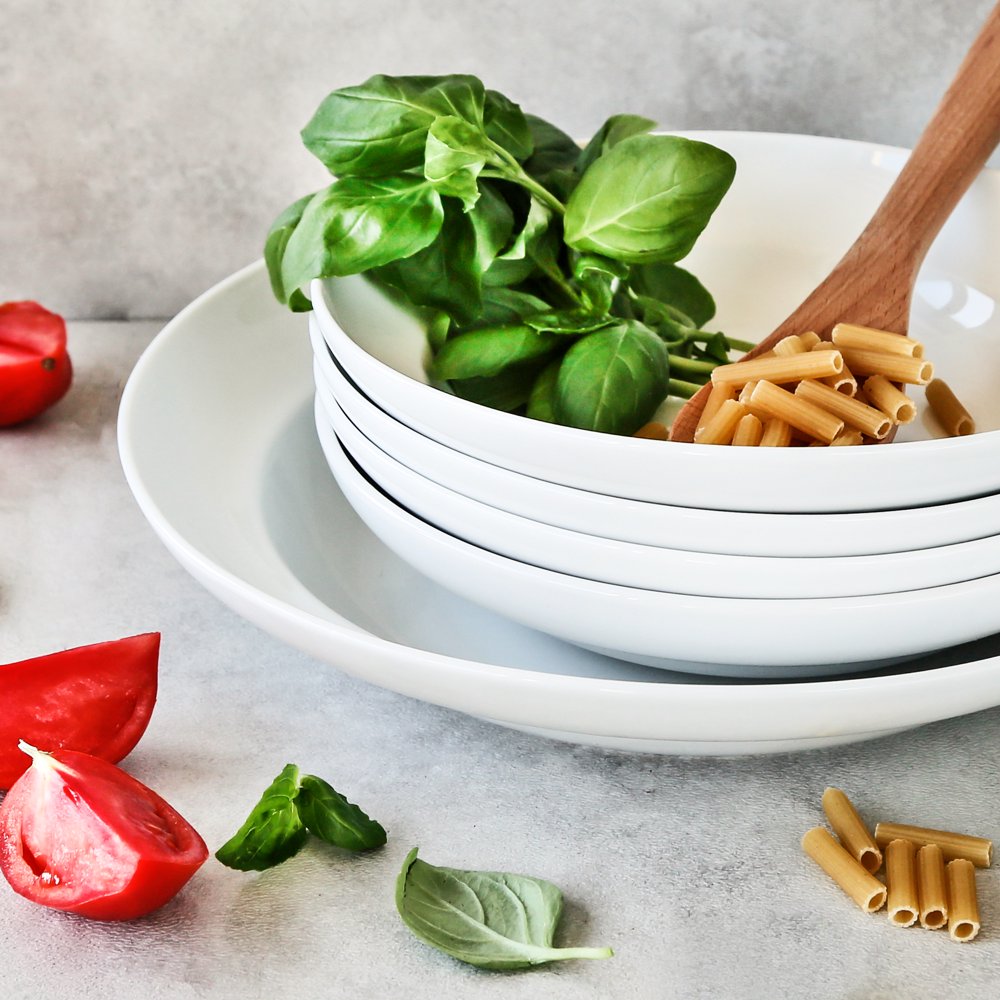 Better Homes & Gardens 5 Piece Pasta Serve Bowl Set, Porcelain