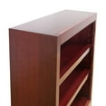 thumbnail image 6 of Concepts in Wood 3 Shelf Wood Bookcase, 36 inch Tall - Cherry Finish, 6 of 7