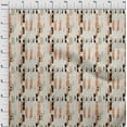 thumbnail image 4 of oneOone Cotton Poplin Brown Fabric Abstract Stroke With Texture Sewing Fabric By The Yard Printed Diy Clothing Sewing Supplies 42 Inch Wide, 4 of 6