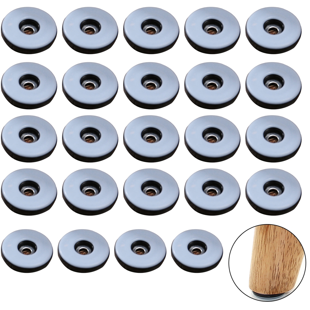 Coofit 24PCS Screw on Furniture Slider Reusable Screw Furniture Glide