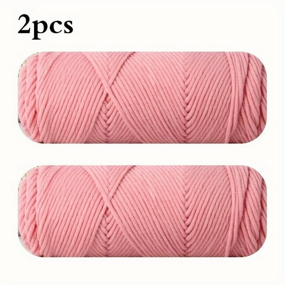 2 Pack 100g/ball Soft 8ply Milk Cotton Yarn Circular Needle Threads for Knitting Woolen Thread Sweater DIY Hat Scarf Warm Hand Knitting