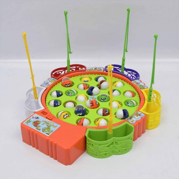 Jouet musical électrique jeu de pêche jouet de pêche jeu d'enfant avec  aimant poisson jouets pour enfants jeu de rôle amusant 