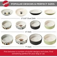 thumbnail image 5 of Ethical Pet 077234546994 6 in. Spot 2Tone Oval Cat Dish, Grey, 5 of 6