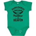 thumbnail image 3 of Inktastic Handpicked for Earth by My Pawpaw in Heaven with Angel Wings Boys or Girls Baby Bodysuit, 3 of 5